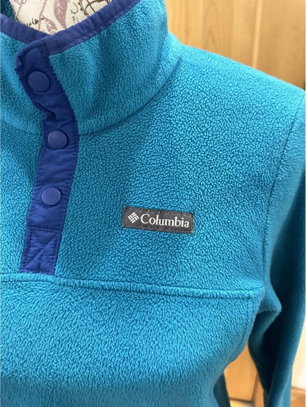 Vintage Columbia Fleece pullover Kids Size Large 14/16.
